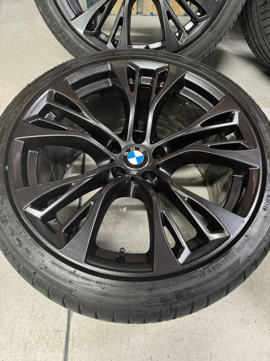 Bmw X5 X6 R21 F15 F16 Originale 5x120 M599 Winrun 60% Negru Mat 4