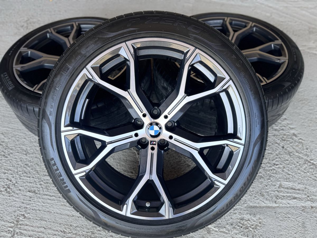 Bmw X5 X6 R21 Originale 741M Pirelli de vara 80% 4