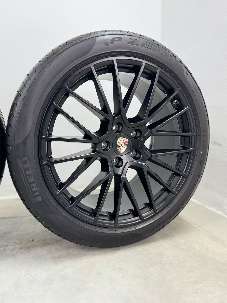 Porsche Cayenne R21 E3 9Y Facelift Spyder Negru Originale Pirelli de vara 2024 90% 2