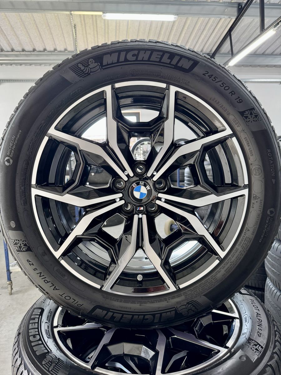Bmw X3 X4 R19 G01 G02 Originale 887M Iarna Michelin Stelute Runflat 2023 2