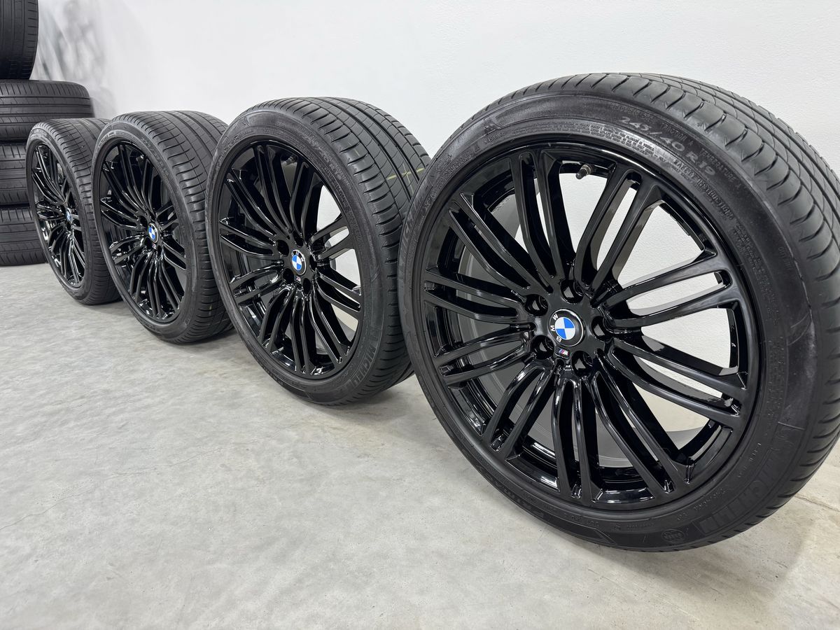 Bmw Seria 5 R19 G30 G31 Originale M664 Negru Lucios Michelin de vara * Runflat 2024 95% 2