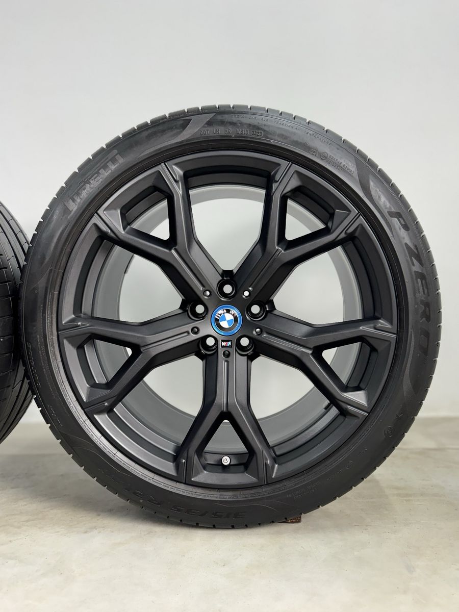 Bmw X5 X6 R21 G05 G06 Originale 741M Gri Mat Pirelli de vara 4